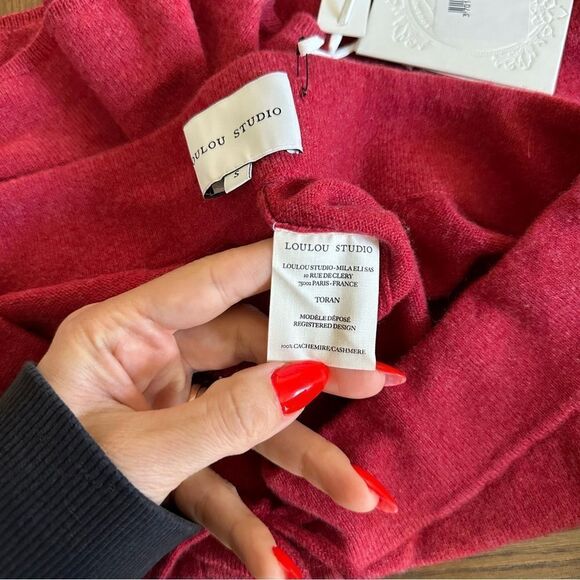 LOULOU STUDIO Toran Cashmere Shorts - Picture 6 of 6